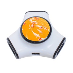 Koi Carp Scape 3-port Usb Hub by essentialimage