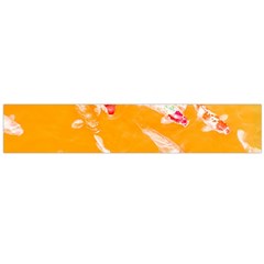 Koi Carp Scape Large Flano Scarf  by essentialimage