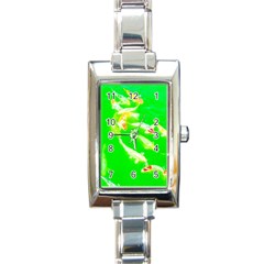 Koi Carp Scape Rectangle Italian Charm Watch by essentialimage