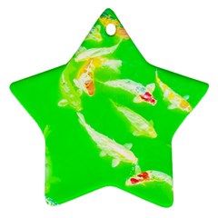 Koi Carp Scape Star Ornament (two Sides) by essentialimage