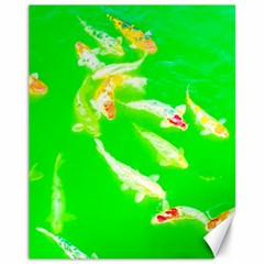 Koi Carp Scape Canvas 11  X 14  by essentialimage