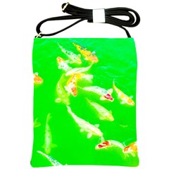 Koi Carp Scape Shoulder Sling Bag by essentialimage