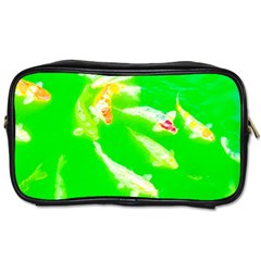 Koi Carp Scape Toiletries Bag (two Sides) by essentialimage