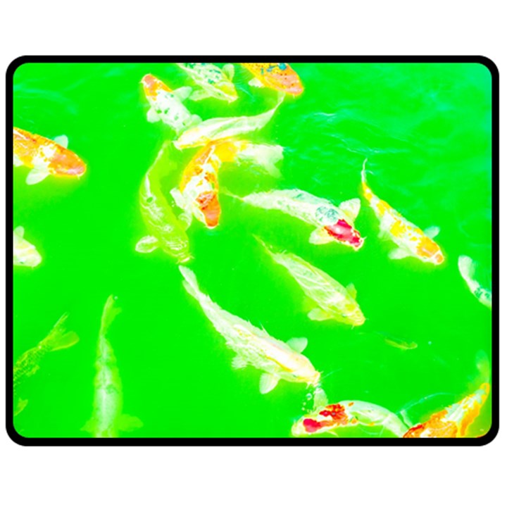 Koi Carp Scape Fleece Blanket (Medium) 