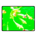 Koi Carp Scape Fleece Blanket (Small) 50 x40  Blanket Front