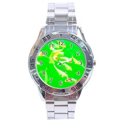 Koi Carp Scape Stainless Steel Analogue Watch by essentialimage