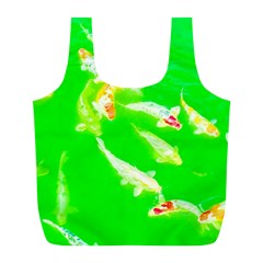 Koi Carp Scape Full Print Recycle Bag (l) by essentialimage