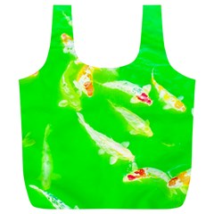 Koi Carp Scape Full Print Recycle Bag (xl) by essentialimage