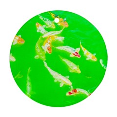 Koi Carp Scape Ornament (round) by essentialimage