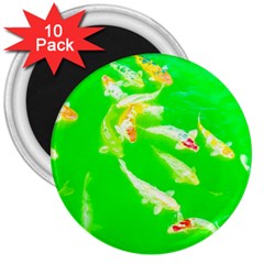 Koi Carp Scape 3  Magnets (10 Pack)  by essentialimage