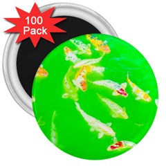 Koi Carp Scape 3  Magnets (100 Pack) by essentialimage