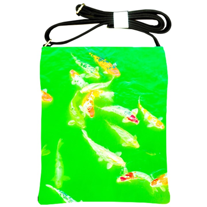 Koi Carp Scape Shoulder Sling Bag