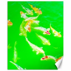 Koi Carp Scape Canvas 16  X 20  by essentialimage