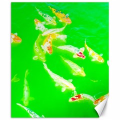 Koi Carp Scape Canvas 20  X 24  by essentialimage