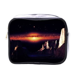 Space Star Galaxies Universe Mini Toiletries Bag (one Side) by Simbadda