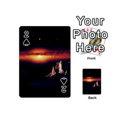 Space Star Galaxies Universe Playing Cards 54 Designs (mini) by Simbadda