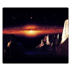 Space Star Galaxies Universe Double Sided Flano Blanket (small)  by Simbadda