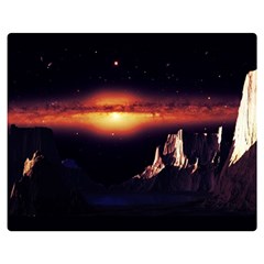 Space Star Galaxies Universe Double Sided Flano Blanket (medium)  by Simbadda