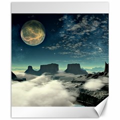 Lunar Landscape Space Mountains Canvas 8  X 10  by Simbadda