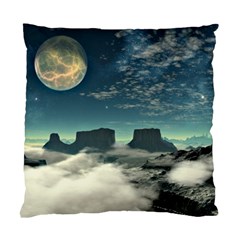 Lunar Landscape Space Mountains Standard Cushion Case (one Side) by Simbadda