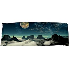 Lunar Landscape Space Mountains Body Pillow Case (dakimakura) by Simbadda