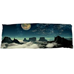 Lunar Landscape Space Mountains Body Pillow Case Dakimakura (two Sides) by Simbadda