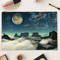 Lunar Landscape Space Mountains Cosmetic Bag (xxl) by Simbadda