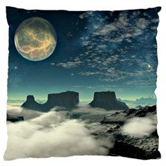 Lunar Landscape Space Mountains Standard Flano Cushion Case (one Side) by Simbadda