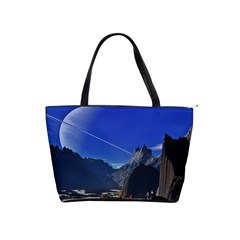 Saturn Landscape Mountains Classic Shoulder Handbag by Simbadda