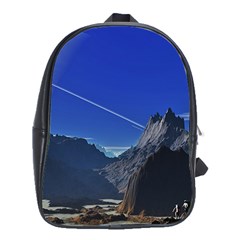 Saturn Landscape Mountains School Bag (large) by Simbadda