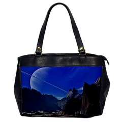 Saturn Landscape Mountains Oversize Office Handbag by Simbadda