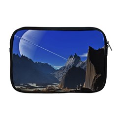 Saturn Landscape Mountains Apple Macbook Pro 17  Zipper Case by Simbadda