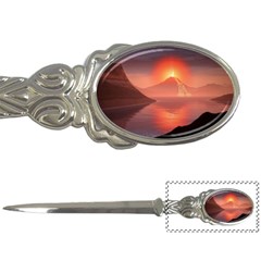 Volcano Lava Landscape Glow Lake Letter Opener by Simbadda