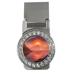 Volcano Lava Landscape Glow Lake Money Clips (cz)  by Simbadda