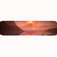 Volcano Lava Landscape Glow Lake Large Bar Mats by Simbadda