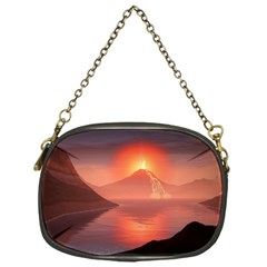 Volcano Lava Landscape Glow Lake Chain Purse (one Side) by Simbadda