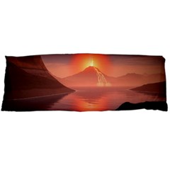 Volcano Lava Landscape Glow Lake Body Pillow Case (dakimakura) by Simbadda