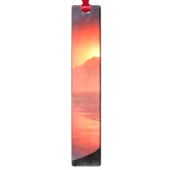 Volcano Lava Landscape Glow Lake Large Book Marks by Simbadda