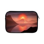 Volcano Lava Landscape Glow Lake Apple iPad Mini Zipper Cases Front