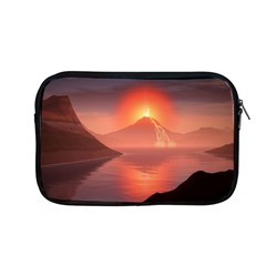 Volcano Lava Landscape Glow Lake Apple Macbook Pro 13  Zipper Case by Simbadda