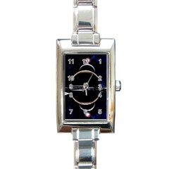 Planet Sky Lake Landscape Sun Rectangle Italian Charm Watch by Simbadda