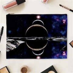 Planet Sky Lake Landscape Sun Cosmetic Bag (xl) by Simbadda