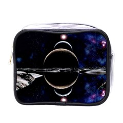 Planet Sky Lake Landscape Sun Mini Toiletries Bag (one Side) by Simbadda