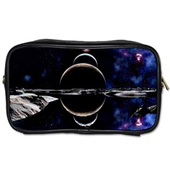 Planet Sky Lake Landscape Sun Toiletries Bag (two Sides) by Simbadda