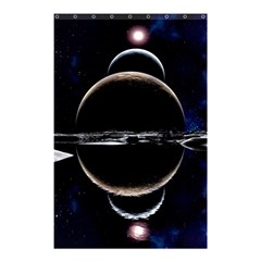 Planet Sky Lake Landscape Sun Shower Curtain 48  X 72  (small)  by Simbadda