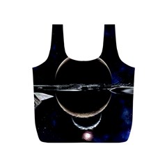 Planet Sky Lake Landscape Sun Full Print Recycle Bag (s) by Simbadda