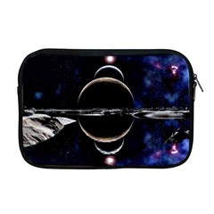 Planet Sky Lake Landscape Sun Apple Macbook Pro 17  Zipper Case by Simbadda