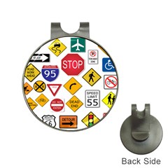 Street Signs Stop Highway Sign Hat Clips With Golf Markers by Simbadda