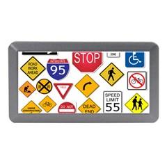 Street Signs Stop Highway Sign Memory Card Reader (mini) by Simbadda