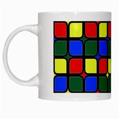 N 6 White Mugs by ArtworkByPatrick